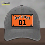 Good Ol Boys Novelty License Plate Hat Unconstructed Cotton / Charcoal