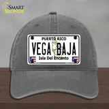 Vega Baja Puerto Rico Novelty License Plate Hat Unconstructed Cotton / Charcoal