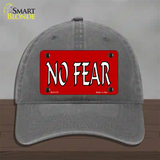 No Fear Novelty License Plate Hat Unconstructed Cotton / Charcoal