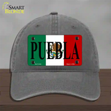 Puebla Novelty License Plate Hat Unconstructed Cotton / Charcoal