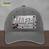 Mafia Staff Car Novelty License Plate Hat Unconstructed Cotton / Charcoal