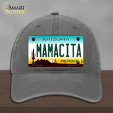 Mamacita Arizona Novelty License Plate Hat Unconstructed Cotton / Charcoal