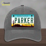 Parker Arizona Novelty License Plate Hat Unconstructed Cotton / Charcoal