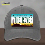 The River Arizona Novelty License Plate Hat Unconstructed Cotton / Charcoal