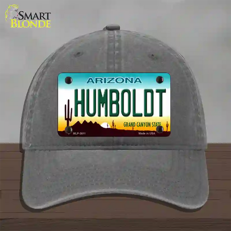 Humboldt Arizona Novelty License Plate Hat Unconstructed Cotton / Charcoal