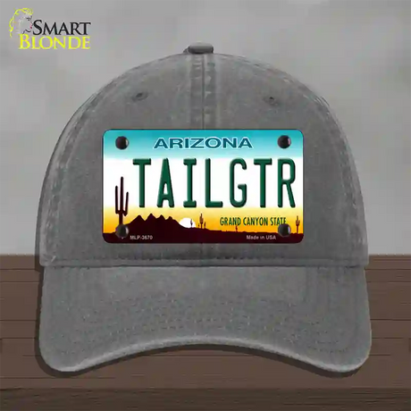 Tailgtr Arizona Novelty License Plate Hat Unconstructed Cotton / Charcoal