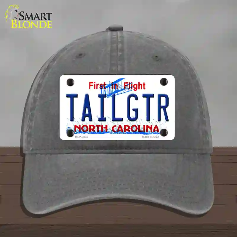 Tailgtr North Carolina Novelty License Plate Hat Unconstructed Cotton / Charcoal