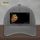 Basketball Champ Ring Offset Novelty License Plate Hat Unconstructed Cotton / Charcoal