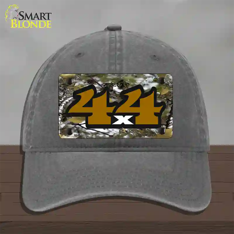 4x4 Camouflage Novelty License Plate Hat Unconstructed Cotton / Charcoal