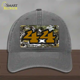 4x4 Camouflage Novelty License Plate Hat Unconstructed Cotton / Charcoal