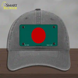 Bangladesh Flag Novelty License Plate Hat Unconstructed Cotton / Charcoal