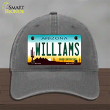 Williams Arizona Novelty License Plate Hat Unconstructed Cotton / Charcoal