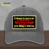 The Crap From Your Stereo Novelty License Plate Hat Unconstructed Cotton / Charcoal