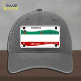 Zachatecas Mexico Novelty License Plate Hat Unconstructed Cotton / Charcoal