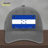 Honduras Flag Novelty License Plate Hat Unconstructed Cotton / Charcoal