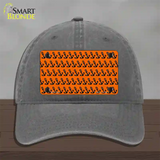 Orange Black Anchor Novelty License Plate Hat Unconstructed Cotton / Charcoal