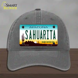 Sahuarita Arizona Novelty License Plate Hat Unconstructed Cotton / Charcoal