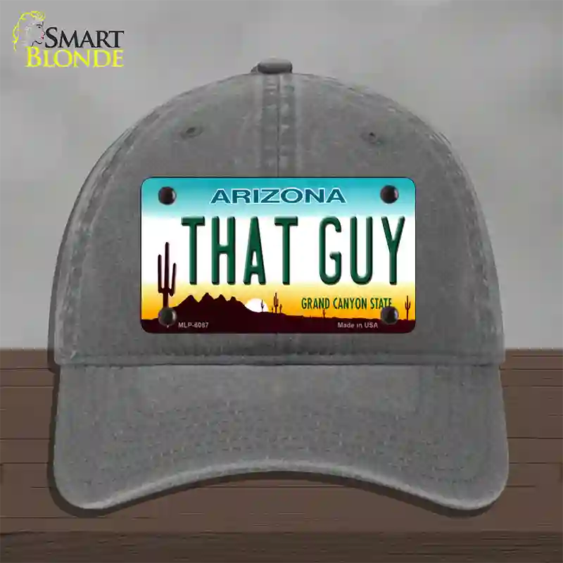 That Guy Arizona Novelty License Plate Hat Unconstructed Cotton / Charcoal