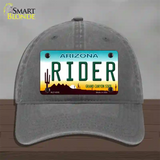 Arizona Rider Novelty License Plate Hat Unconstructed Cotton / Charcoal