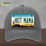Arizona Hot Mama Novelty License Plate Hat Unconstructed Cotton / Charcoal