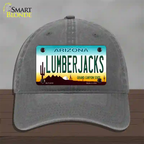 Arizona Lumberjacks Novelty License Plate Hat Unconstructed Cotton / Charcoal