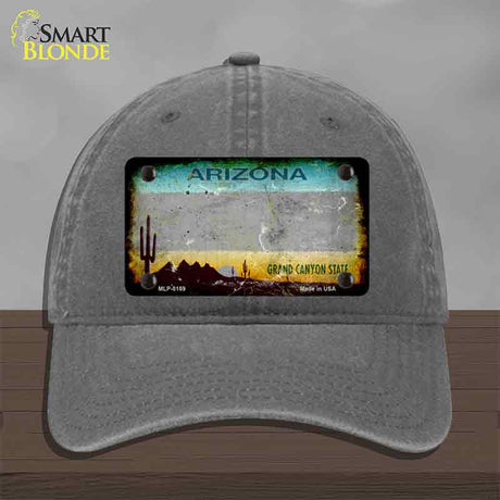 Arizona Gray Rusty Novelty License Plate Hat HAT-MLP-8169