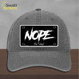 Nope Not Today Novelty License Plate Hat