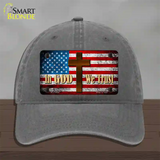 God We Trust Novelty License Plate Hat Unconstructed Cotton / Charcoal