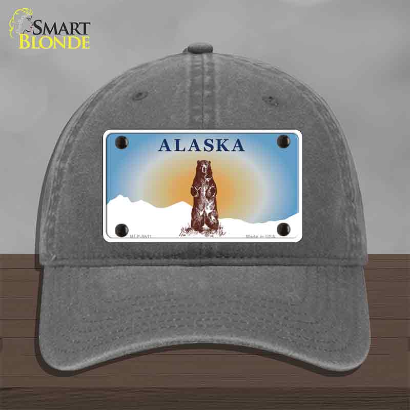 Alaska Bear Novelty License Plate Hat HAT-MLP-9511