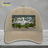Washington DC White House State Novelty License Plate Hat Unconstructed Cotton / Khaki