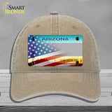 Arizona License Plate American Flag Novelty License Plate Hat HAT-MLP-12431