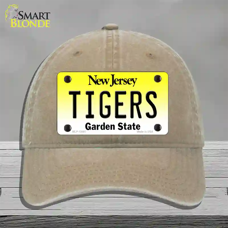 Tigers Novelty License Plate Hat Unconstructed Cotton / Khaki