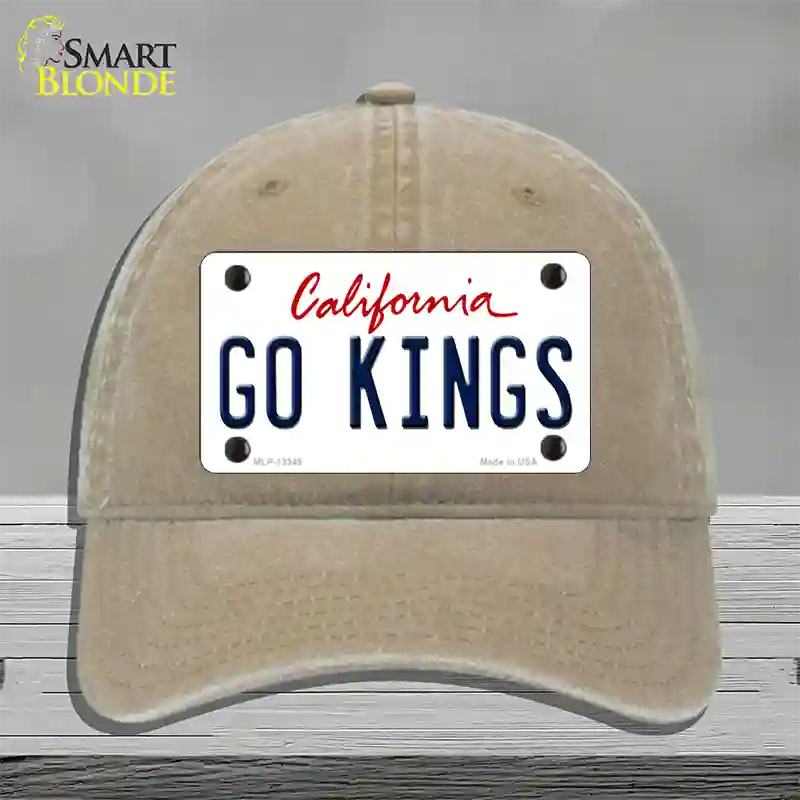 Go Kings California Novelty License Plate Hat Tag Unconstructed Cotton Khaki