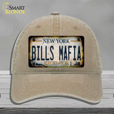 Bills Mafia New York Rusty Novelty License Plate Hat Tag Unconstructed Cotton Khaki