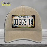 Diggs 14 Excelsior New York Rusty Novelty License Plate Hat Tag Unconstructed Cotton Khaki