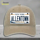 Allentown Excelsior New York Novelty License Plate Hat Tag Unconstructed Cotton Khaki