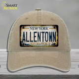 Allentown Excelsior New York Rusty Novelty License Plate Hat Tag Unconstructed Cotton Khaki