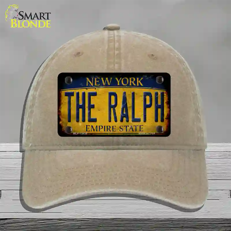 The Ralph New York Rusty Novelty License Plate Hat Tag Unconstructed Cotton Khaki