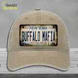 Buffalo Mafia Excelsior New York Rusty Novelty License Plate Hat Tag Unconstructed Cotton Khaki