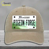 Pigeon Forge Tennessee Novelty License Plate Hat Tag Unconstructed Cotton Khaki