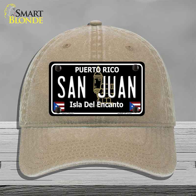 San Juan Puerto Rico Black Novelty License Plate Hat HAT-MLP-14297