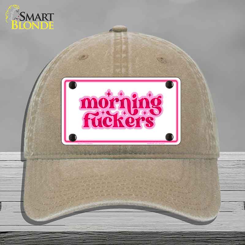 Morning F-ckers Novelty License Plate Hat HAT-MLP-14490