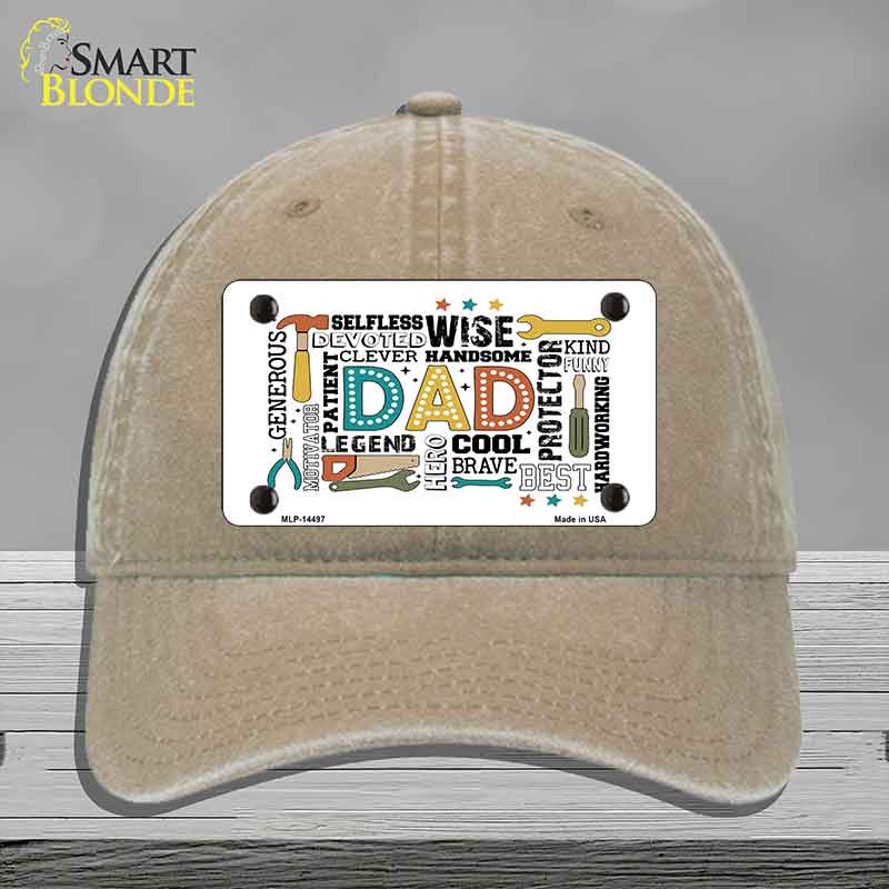 Dad Qualities Novelty License Plate Hat HAT-MLP-14497