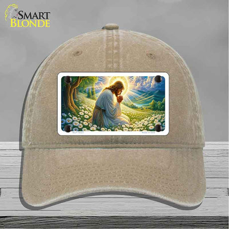 Jesus Praying Novelty License Plate Hat HAT-MLP-14521
