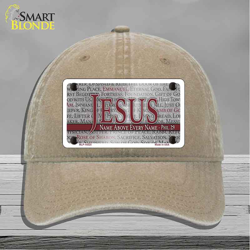 Jesus Name Above Every Name Novelty License Plate Hat HAT-MLP-14525