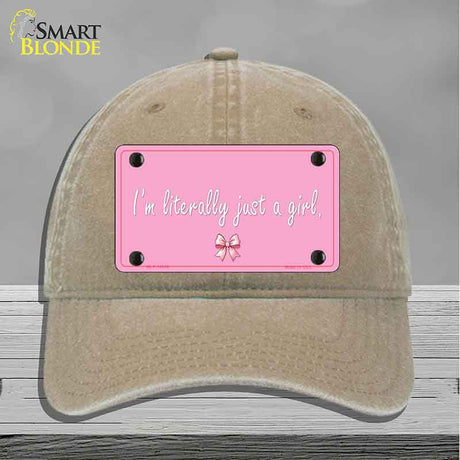 Im Literally Just a Girl Novelty License Plate Hat HAT-MLP-14530