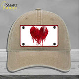 Bloody Heart Novelty License Plate Hat HAT-MLP-14538