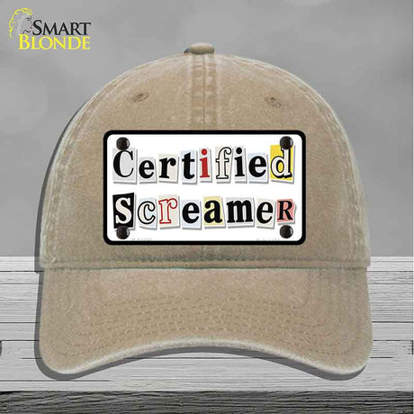 Certified Screamer Novelty License Plate Hat HAT-MLP-14542