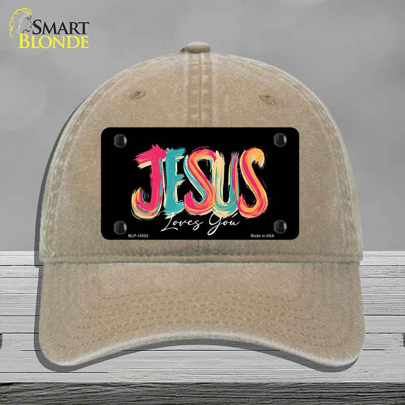 Jesus Loves You Novelty License Plate Hat HAT-MLP-14553