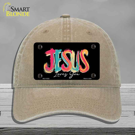 Jesus Loves You Novelty License Plate Hat HAT-MLP-14553